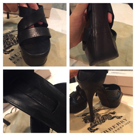 💯AUTHENTIC BURBERRY army 130 platform sandals - Picture 4 of 4